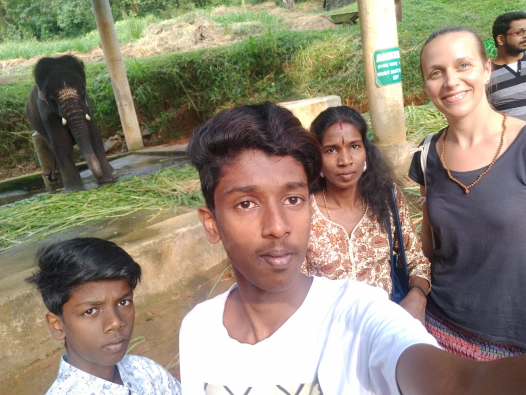 Elefantenfarm in Kerala