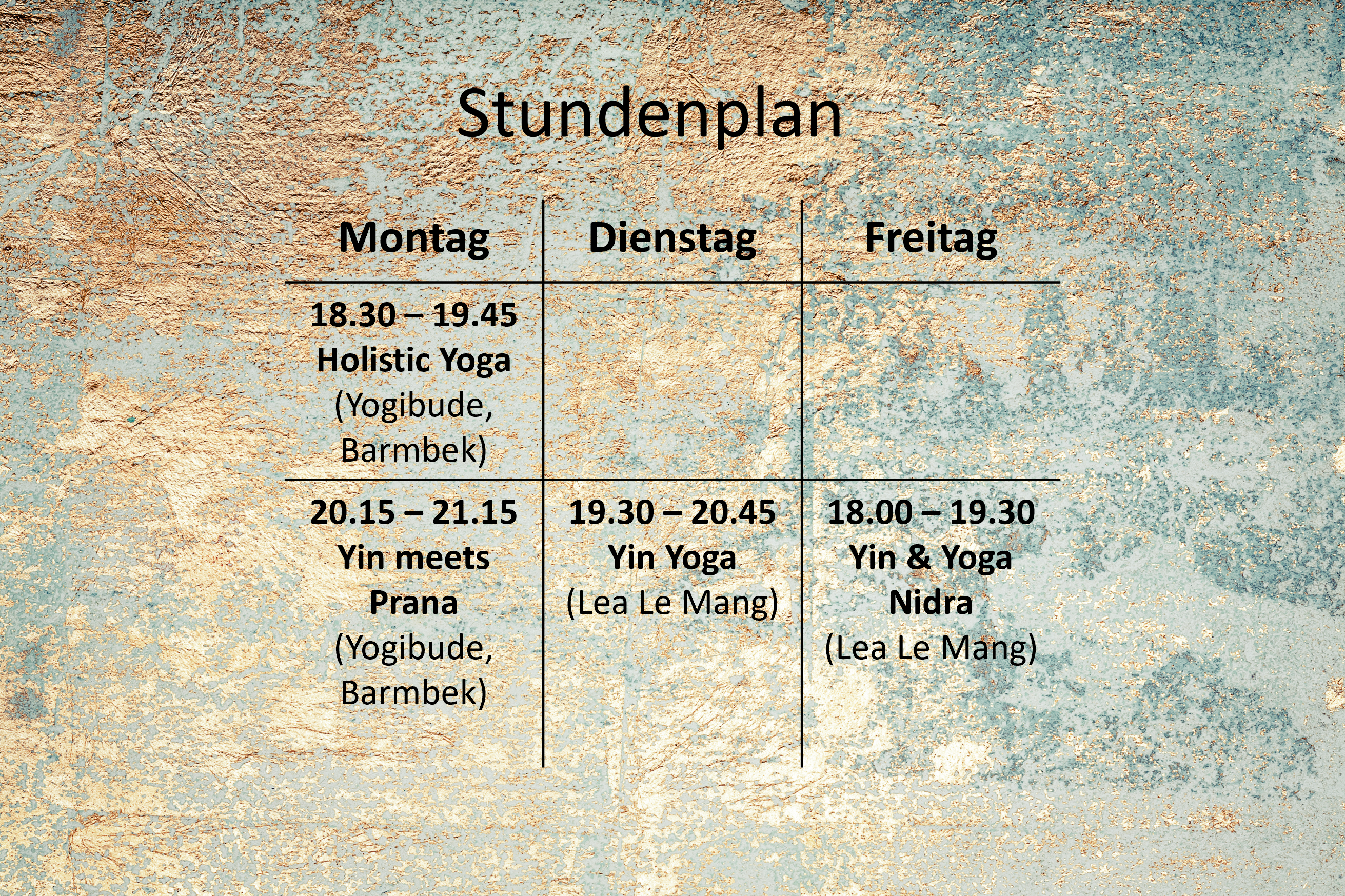 Stundenplan 2022
